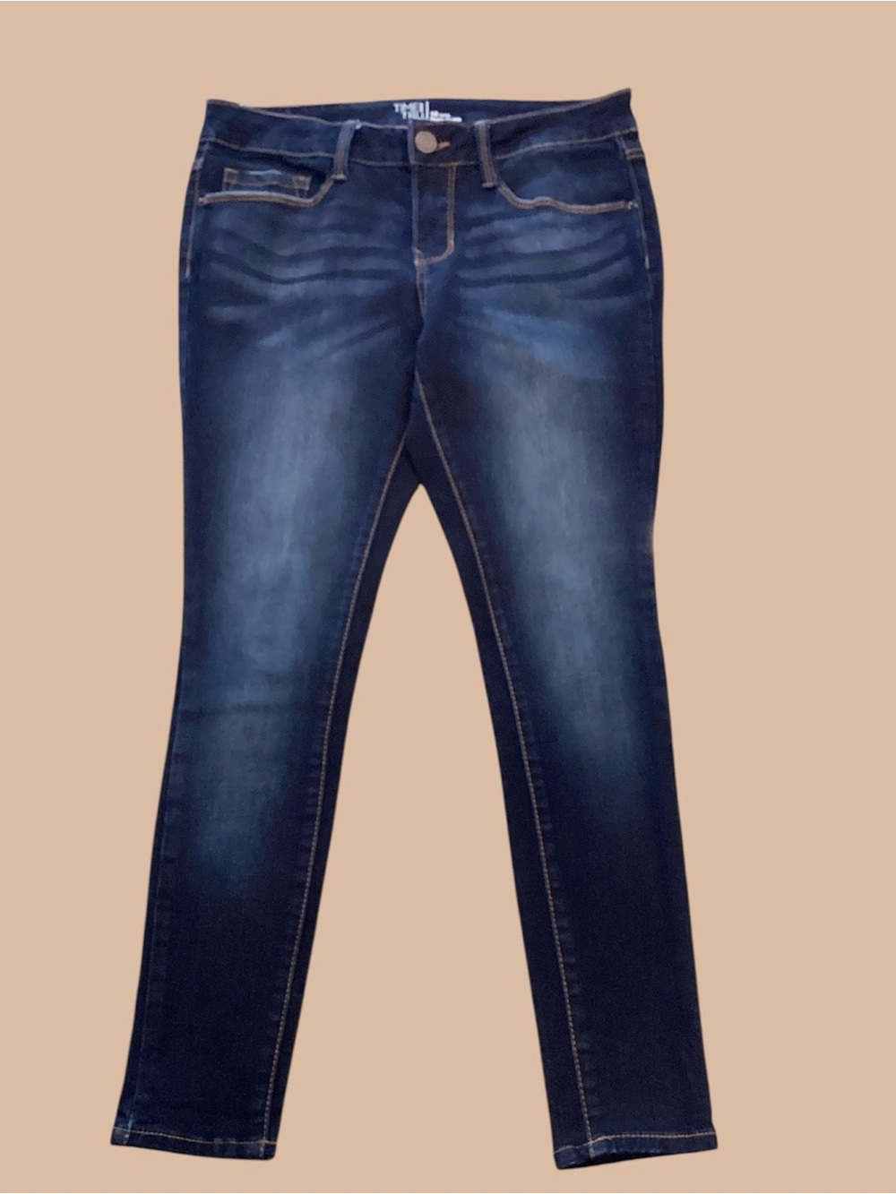 Time and Tru Dark Blue Skinny Jeans, size 12 Petite 💙